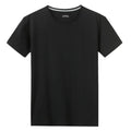 Men's Short Sleeve Solid color O-Neck T-shirts Black