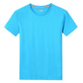 Men's Short Sleeve Solid color O-Neck T-shirts Blue