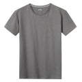 Men's Short Sleeve Solid color O-Neck T-shirts Gray