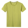 Men's Short Sleeve Solid color O-Neck T-shirts Green