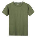 Men's Short Sleeve Solid color O-Neck T-shirts Army Green